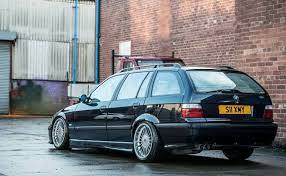 black bmw e36 touring on alpina classic wheels bmw e36 touring e36 touring bmw e36