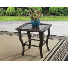 Patio Garden Glass Top Side Table Glass Top End Tables Better Homes And Gardens