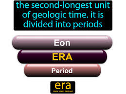 Era The Second Longest Unit Of Geologic Time It Is Divided Into Periods In 2020 Science Flashcards 6th Grade Science Flashcards