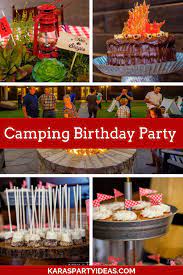 Teacher appreciation camping theme decorations. Kara S Party Ideas Camping Birthday Party Kara S Party Ideas