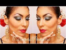 Maquillaje Para Marinera Baile Folklorico Peruano Marinero Aros Trepadores Maquillaje