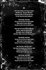 Ch Ch Ch Cherry Bomb The Runaways Runaway Lyrics Running Away Saddest Songs