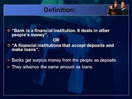 Nearly all bank loans are made at interest, meaning borrowers pay a certain percentage of the principal amount to the lender as compensation for borrowing. Ch 7 Banking Terms To Know Definition Of Bank 1 Kinds Of Bank 2 Functions Of Central And Commercial Banks 3 Credit Creation Ppt Download