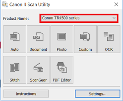 When you click a tab, the options available in the red frame switch; Https Canoncanada Custhelp Com App Answers Answer View A Id 1033357 Cannot Communicate With The Scanner Error Is Displayed In Ij Scan Utility