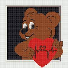Free printable cross stitch patterns and instructions on how to cross stitch. Amazon Com Cross Stitch Patterns Bear Pdf Counted Modern Easy 3d Cross Stitch Pattern Design For Beginners Cute Animals Simple Heart Love Valentines Day Cross Stitch Chart Materials Are Not Included Baby