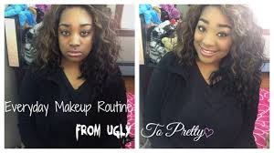 ugly black makeup transformation