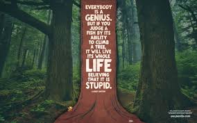 A real genius has his original ideas closer together. Einstein Everybody Is A Genius Quotes Quotesgram