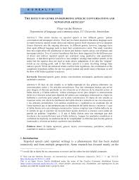 Newspaper article example world of label. Pdf The Effect Of Genre On Reporting Speech Conversations And Newspaper Articles
