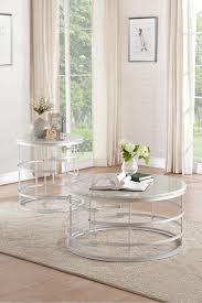 Round Marble And Silver Coffee Table Silver Coffee Table Living Room With Fireplace Coffee Table