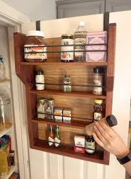 Hanging Handmade Wooden Spice Rack Storage Shelf Kitchen Etsy Wooden Spice Rack Spice Rack Storage Wood Spice Rack
