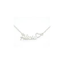 Collier en plaqué argent avec son étoile gravée. Collier Argent Avec Prenom