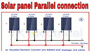 When wiring solar panels in parallel, the amperage increases, but the voltage remains the same. Solar Panels Parallel Connections Solar System Parallel Wiring In Hindi Yk Electrical Youtube