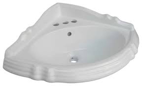 white sheffield corner basin for 20106