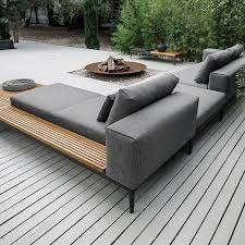 The lounge teak modular sofa, designed by hendrik steenbakkers, catches the eye by its to adapt this modular lounge set better to suit your individual style, there are now 'cozy' cushions available. Grid High End Modular Outdoor Seating By Gloster Gloster Furniture Outdoor Sofa Outdoor Lounge
