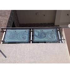 Trendy glass railing balcony photo in hampshire. Designer Balcony Glass Railing At Rs 240 Square Feet Glass Railing Id 21863877848