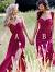 Fuschia Pink Bridesmaid Dresses