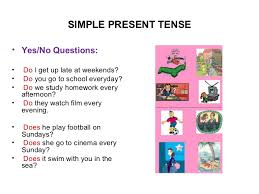 Appropriately enough, verbs in the simple present tense refer to an action that is happening right now. Simple Present Tense