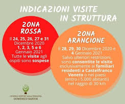 323 del 31 dicembre 2020; Visite Dei Familiari Periodo Natalizio Alcune Indicazioni In Base Al Nuovo Dpcm Centro Anziani Domenico Sartor