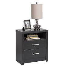 Nightstand with you up late you a drawer and tall is tall. District Tall 2 Drawer Nightstand Washed Black Prepac Target
