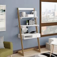 Calvin Freestanding L Shaped Ladder Desk In 2020 Ladder Desk Desk With Drawers Decor