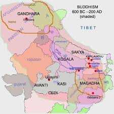 Map Showing Locations Of Magadha And Gandhara Relative To Modern Day Indian States And Pakistan India World Map History Of India History