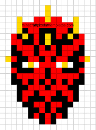 Minecraft Pixel Art Templates Darth Maul Minecraft Pixel Art Pixel Art Templates Pixel Art