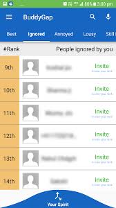 Download Buddygap App Where You Can Find Out Your Friends Who Ignored You From Your Contact List So What Are You Waiting For In Contact List Ranking Ignore