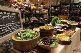 Great Table Love All The Wood Salad Bar Buffet Food Display Salad Buffet