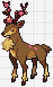 Sawsbuck Pixel Art Pixel Art Characters Pixel Art Pattern