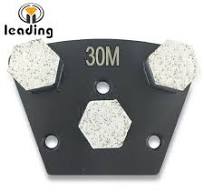 Diamond Trapezoid Grinding Plate With Three Hexagon Segments