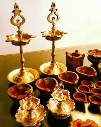 Ready For Tomorrow Aj Helped Me In Applying Kumkum Karthigai Deepam Karthigaideepam Thirukarthigai Vilakku Ku Festival Traditional Candle Holders