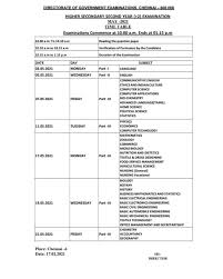 Cbse conducts the annuals exams starting from february month and the last exam is generally conducted in april month. Tn 12th Timetable 2021 Tamil Nadu Class 12th Exams From May 3 Check Date Sheet Here