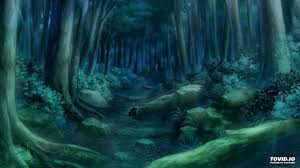 Image of contoh soal pelajaran puisi dan pidato populer anime. Dark Anime Forest Scenery Wallpaper Anime