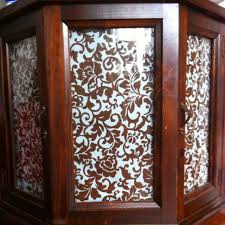 Fabric Covering Glass Doors In Cabinet I Am Doing This With My Late Grandmother S Curio Cabinet In Our Office Furniture Makeover Decor Diy Home Decor