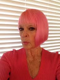 My new salmon color hairdo by Linda Lasher Scott