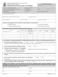 Missouri department of social services is eligible individuals receive a mo healthnet identification card or a letter from the family support division programs and the children's health insurance program (chip), mo. Missouri Medicaid Application Pdf Fill Online Printable Fillable Blank Pdffiller