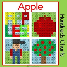 these 4 awesome apple themed hundreds charts are a fun way