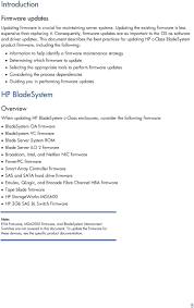 Hp Bladesystem Proliant Firmware Management Best Practices