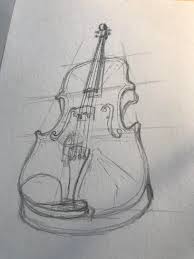 During honing you make the bevels smooth as a mirror. Violin Sketch Drawing