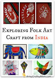 Exploring Folk Art Craft From India Artsycraftsymom Cultural Crafts India Crafts Kids Art Projects