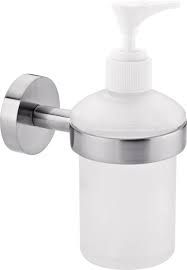 New hotel balfour bathroom kitchen pump soap lotion dispenser white /silver tone. Tesa Moon 40309 00000 00 Soap Dispenser 200 Ml Silver White Satin Conrad Com