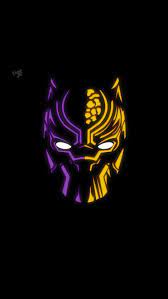 Black Panther Minimal Neon Iphone Wallpaper Iphone Wallpapers Black Panther Marvel Black Panther Art Black Panther