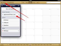 How To Add Gmail Calendars To An Ipad Digital Calendar Calendar App Ipad