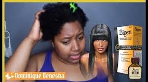 Bigen permanent powder hair color 45 chocolate 1 ea. Demonstration Type 4 Natural Hair Bigen Oriental Black Hair Dye Youtube