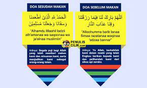 Pertama membaca doa saat sebelum dan sesudah makan serta ketika lupa. Doa Sebelum Makan Dan Sesudah Makan Sesuai Sunnah Penulis Cilik