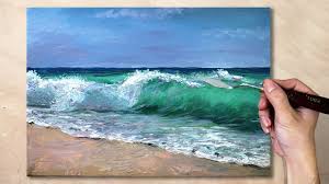 Acrylic Seascape Painting Youtube Winsor newton acrylic paint review 2018.