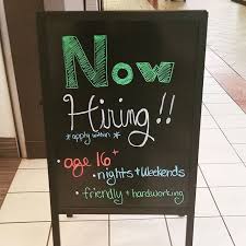 Now Hiring Be Sure To Grab An Application At The Store Gloriajeans Gloriajeanscoffee Nowhiring Coffe Chalkboard Quote Art Gloria Jeans Coffee Art Quotes
