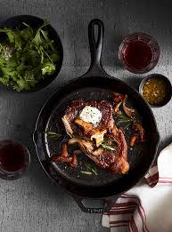 Sous Vide Steak With Mushrooms And Tarragon Butter Recipe Sous Vide Steak Sous Vide Sous Vide Recipes
