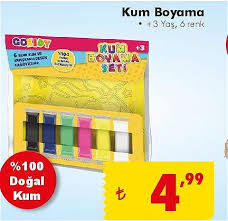 Kum Boyama Indirimde Market
