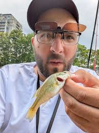 Large fish caught behind river run center